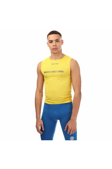 Men's Skins Cycle Sleeveless Baselayer in Yellow
