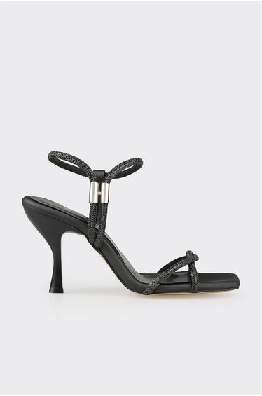 Black Women's Heeled Sandals