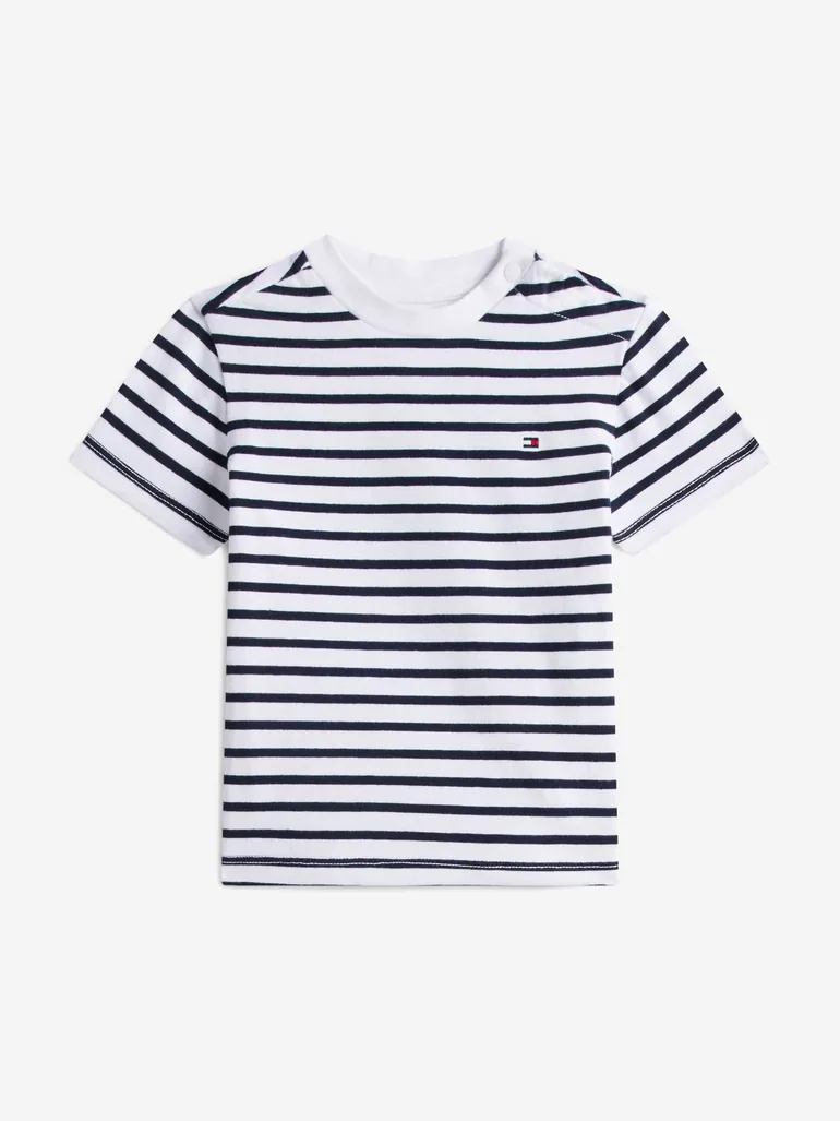 Tommy Hilfiger Baby Boys Essential Stripe T-Shirt and Shorts Set in Navy - 1