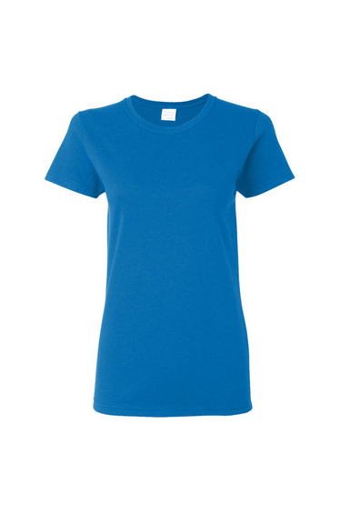 Gildan Ladies/Womens Heavy Cotton Missy Fit Short Sleeve T-Shirt - Royal