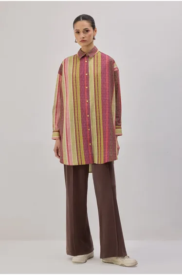 STRIPED LONG SHIRT