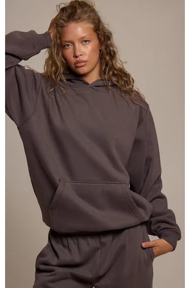 هودي بريتي ليتل ثينق رمادي بأكمام طويلة