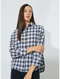 Pack of 2 - Checked Long Sleeve Shirt and Tank Set - 4