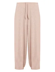 Sand Marl Soft Knit Drawstring Trousers - 4