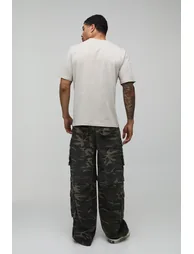 Stone Regular Palm Graphic T-Shirt - stone - 1