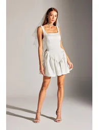 Frida Flounce Thick Strap Mini After Party Dress - 2