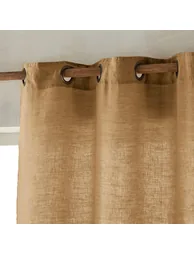 Romane Linen Single Curtain with Eyelet Header - 1