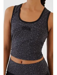 DSGN Studio Leopard Tank Vest Top - black - 3