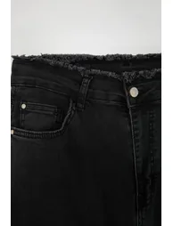 Gray High Waist Wide Leg Comfort/Medium Stretch Wide Leg Plus Size Jeans - 2