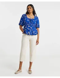 Simply Be Prairie Crinkle Top