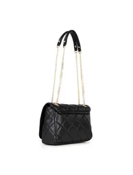 Ocarina Quilt Shoulder Bag Black - 2