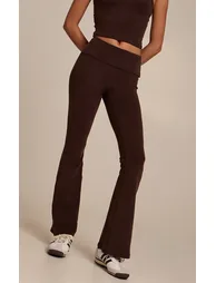 Chocolate Melange Soft Cotton Yoga Pant - 3
