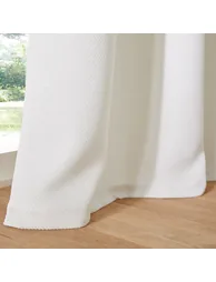 Montego Woven Effect Eyelet Curtain - 8