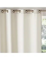 Montego Woven Effect Eyelet Curtain - 5