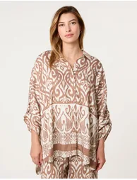 Printed Oversized Shirt - 2