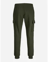 Solid Cargo Pocket Cuffed Joggers - 2