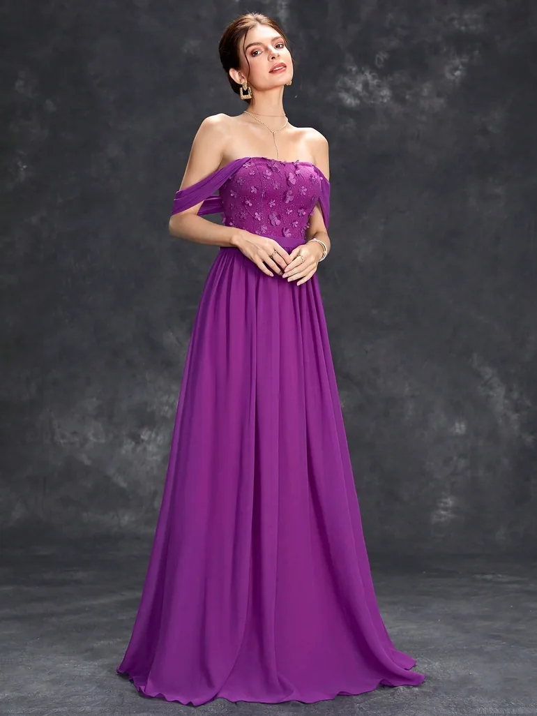 Leely Elegant Spaghetti Straps Sleeveless Evening Gown - 5