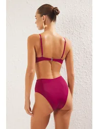 Plum Triangle Bikini Set - 4