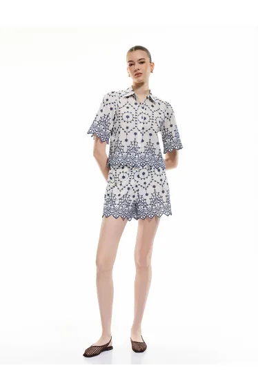 Broderie Mini Shorts