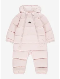 Lacoste Baby Girls Solid Pramsuit in Pink
