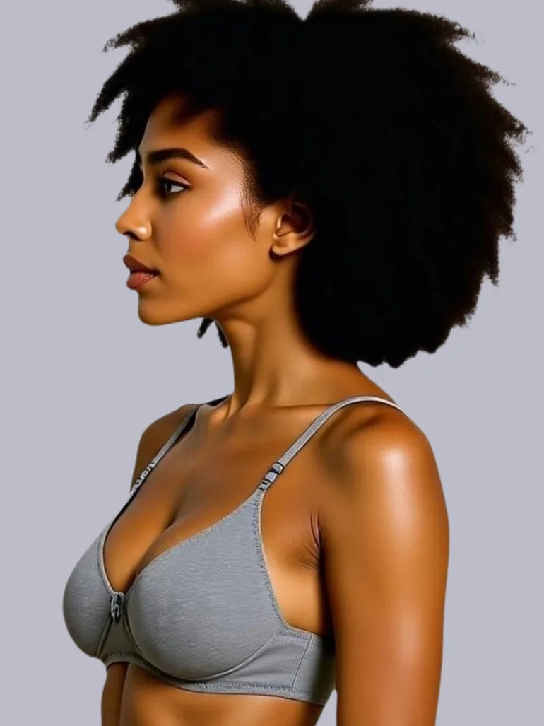 Pack of 2 - Non-Padded Non Wired Cotton Blend T-Shirt Bra - 5
