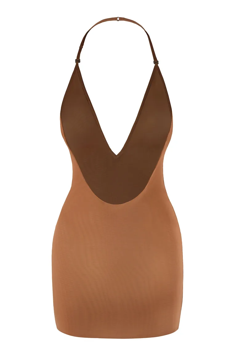 Intimates Soft Mesh Multiway Mini Dress in Honey - 1