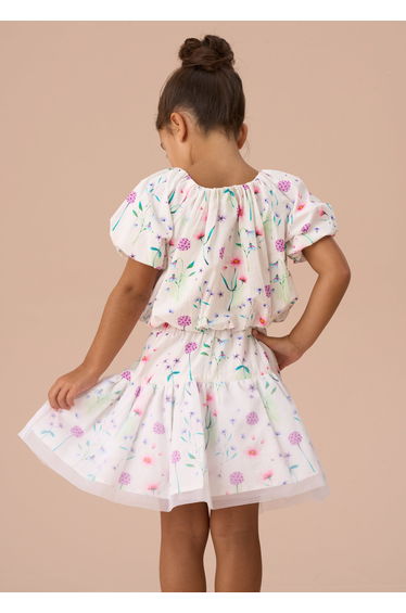 Perla White Puff Ball Skirt product thumbnail 2