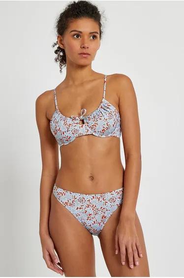Floral Brazilian Bikini Bottoms