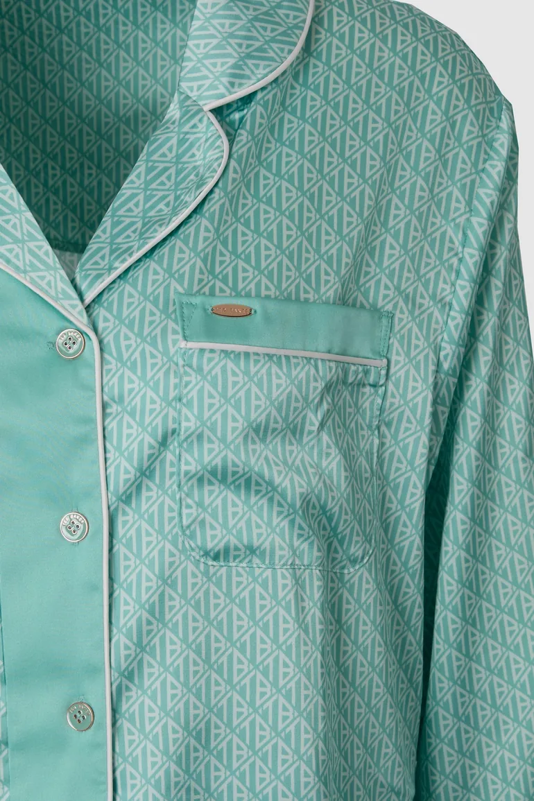 Traditional Pyjama Aquifer Print - 2