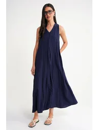 Mixray V-Neck Maxi Dress - 2