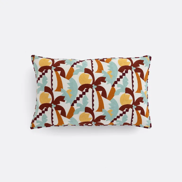 Soley Rectangular Cushion Cover in Cotton, 60 X 40cm - 1