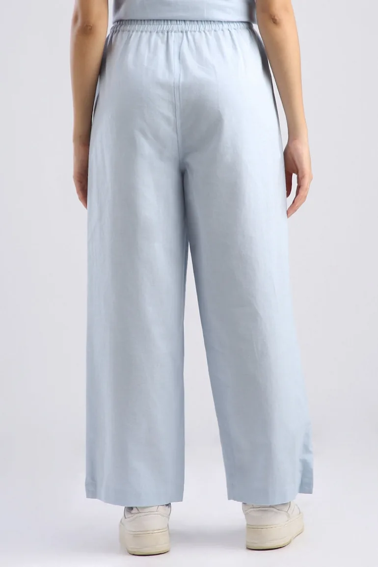 Wide Leg Drawstring Pants - 3