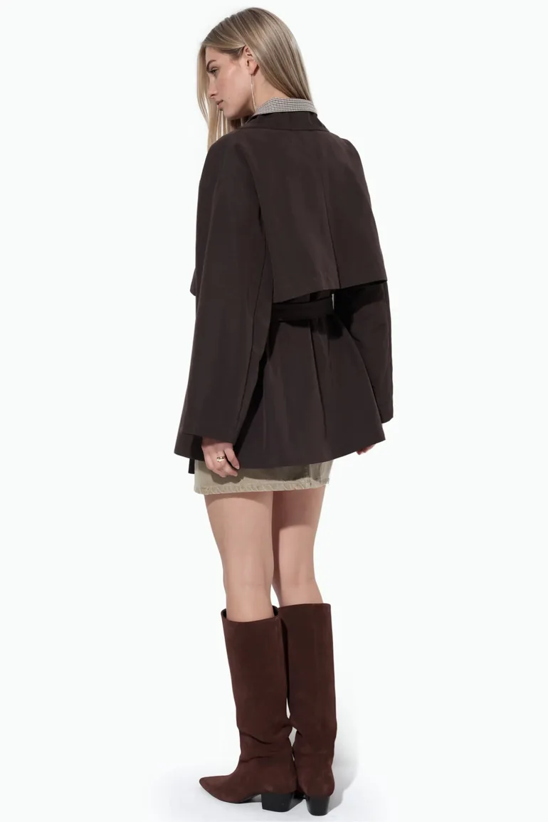 Double-Breasted Belted Trench Coat - 2