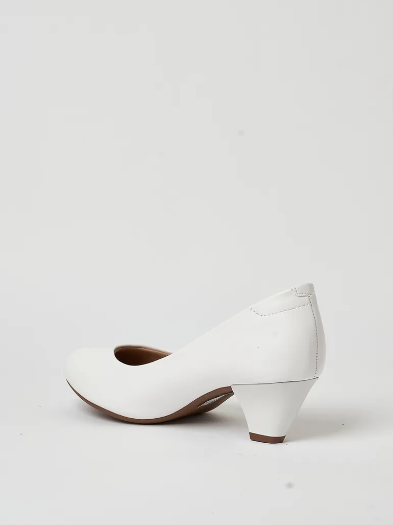 Solid Slip-On Wedge Heel Shoes - 2
