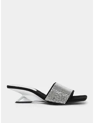 embellished slip on heel Sandal