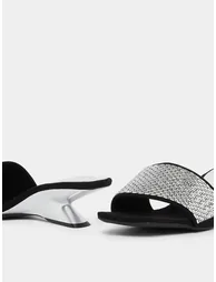 embellished slip on heel Sandal - 2