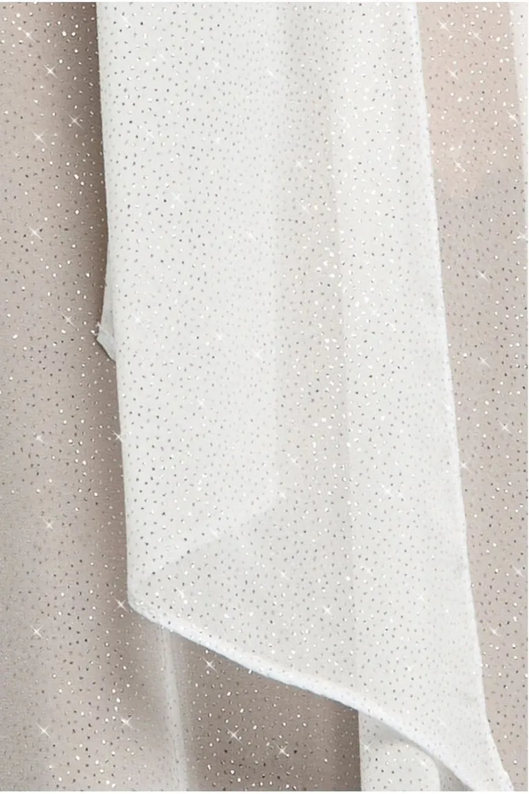 Glitter Chiffon Scarf by Goddiva - 4