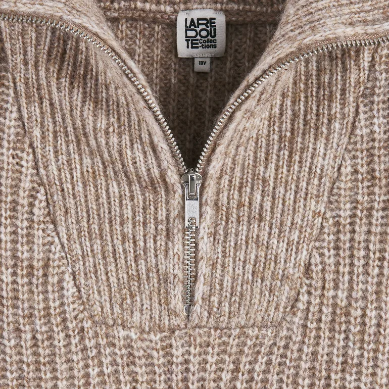 Half Zip Jumper/Sweater in Chunky Knit - 3
