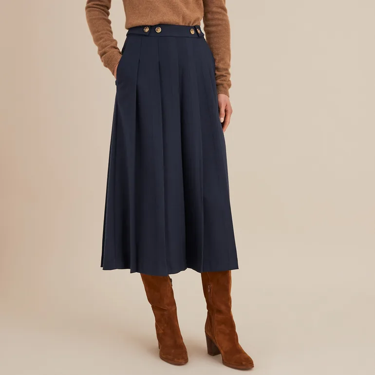 Recycled Flannel Midaxi Skirt - 1