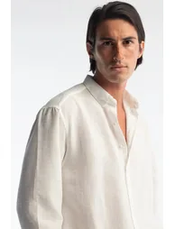 GIESTO Oversized Button-Up Long Sleeve Shirt - 1