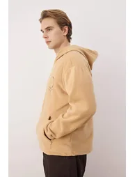 Beige oversize sweatshirt - 3