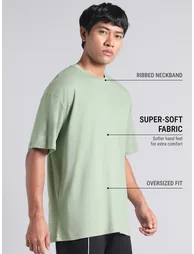 Men Oversized Graphic Print T-Shirt - 4