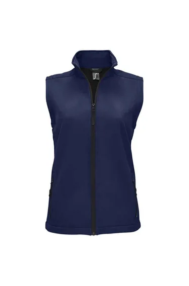 SOLS Womens/Ladies Race Softshell Gilet - French Navy