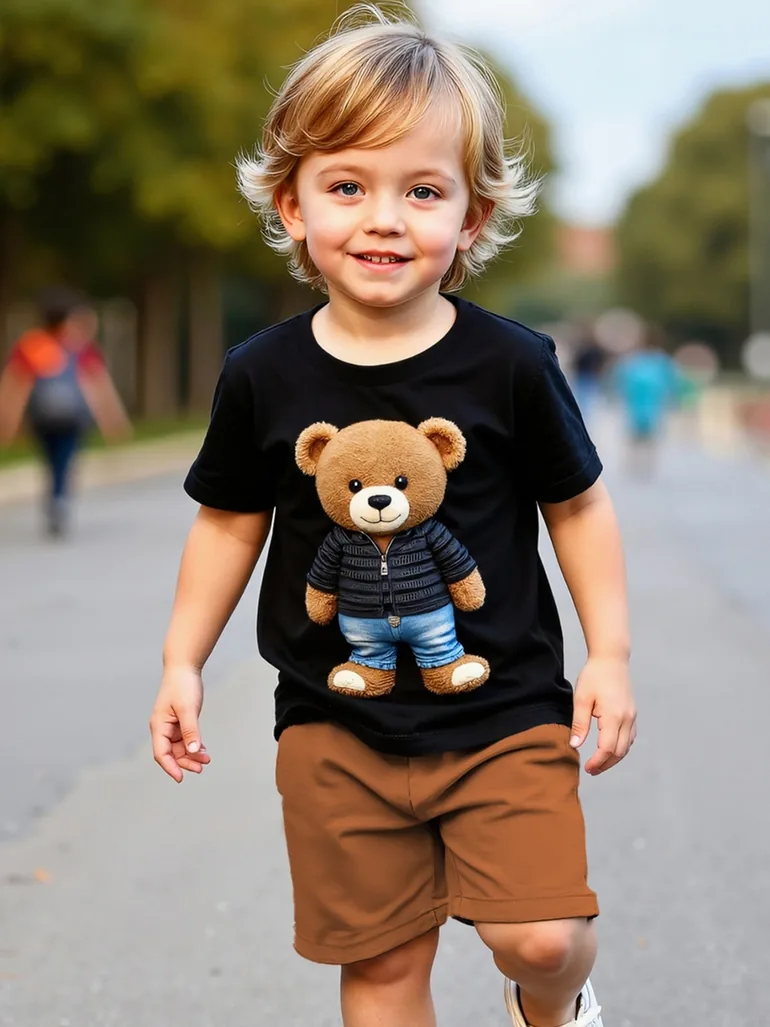 Boys Graphic T-Short and Shorts Set - 5