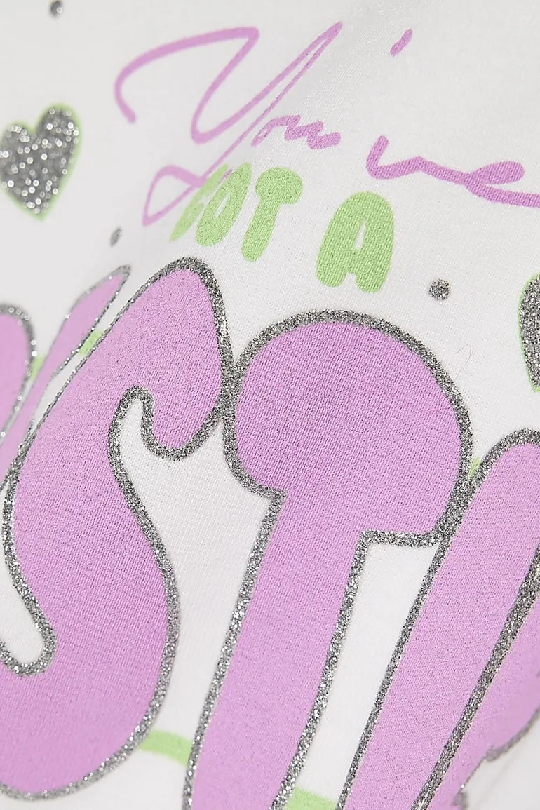 Mini Girls White Got A Bestie T-shirt - 2