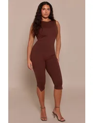 Shape Chocolate Sculpt High neck sleeveless Capri Jumpsuit - 5