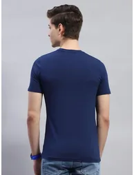 Slogan Print Round Neck Short Sleeve T-Shirt - 3