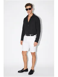 LUCCI Oversized Textured Button-Front Shirt - 1