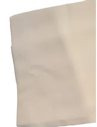 Beige Wide Leg Trousers with Asymmetrical Wrap Front - 3