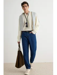 Jeans - Dark blue - Carrot pants - 1